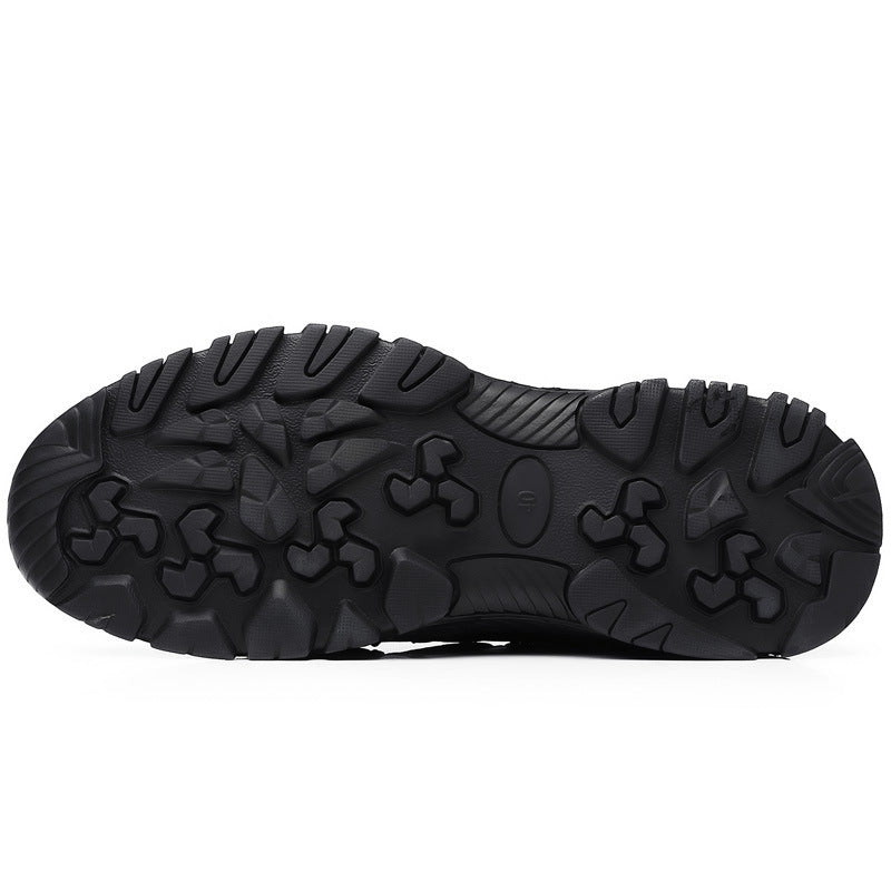 MEN'S EXTENDED WIDTH FOOT AND HEEL COMFORTABLE PLATFORM CASUAL SHOES