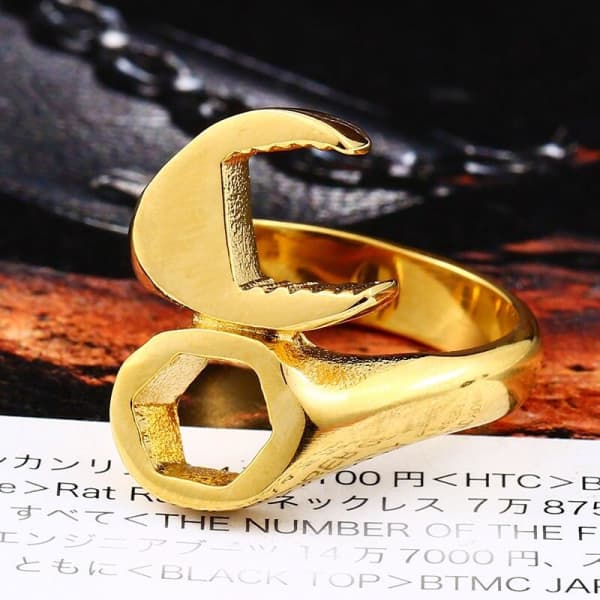 Golden Key Ring