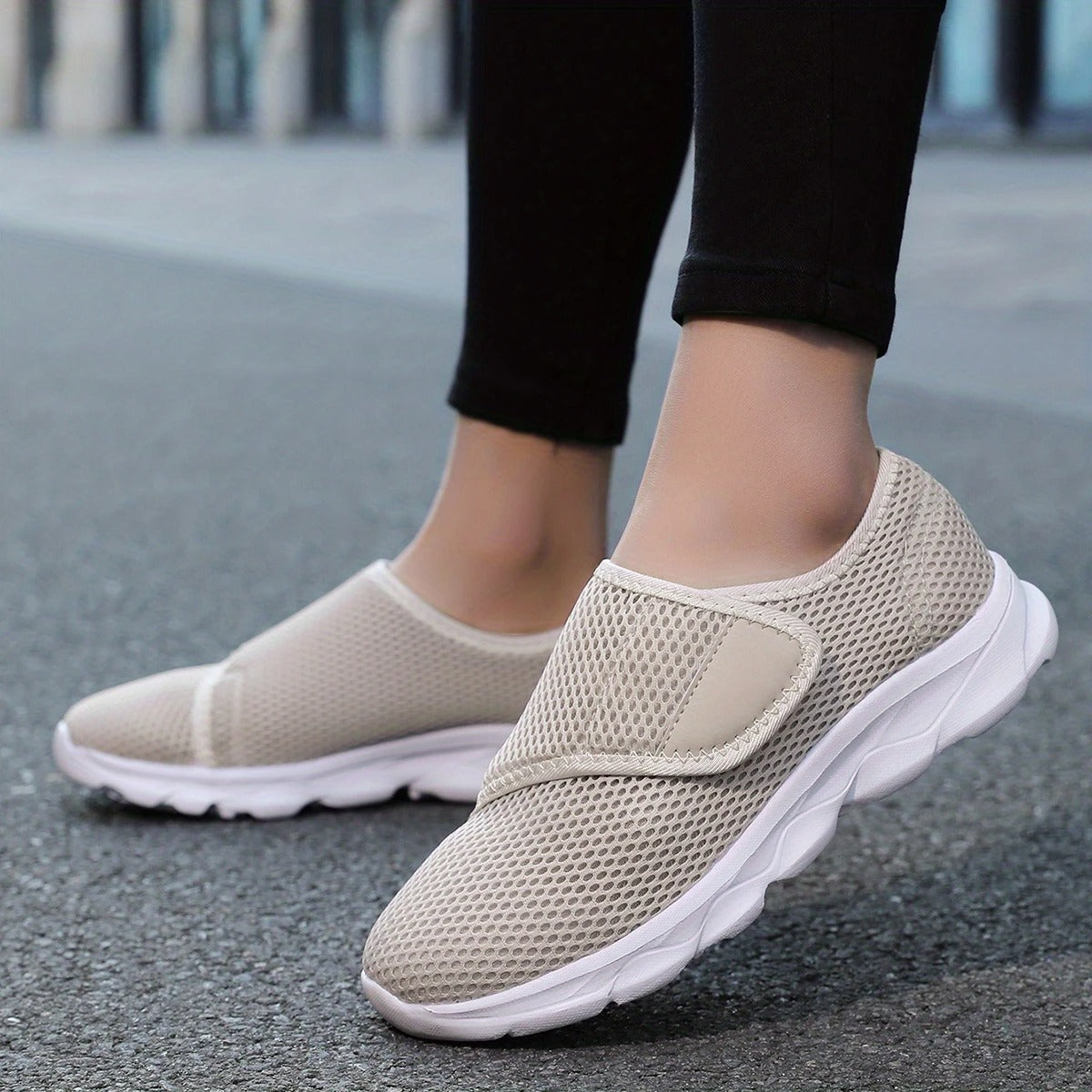 Adjustable Strap Walking Sneakers