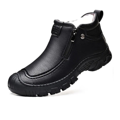 Zipper Warm Velvet Men Boots Shoes