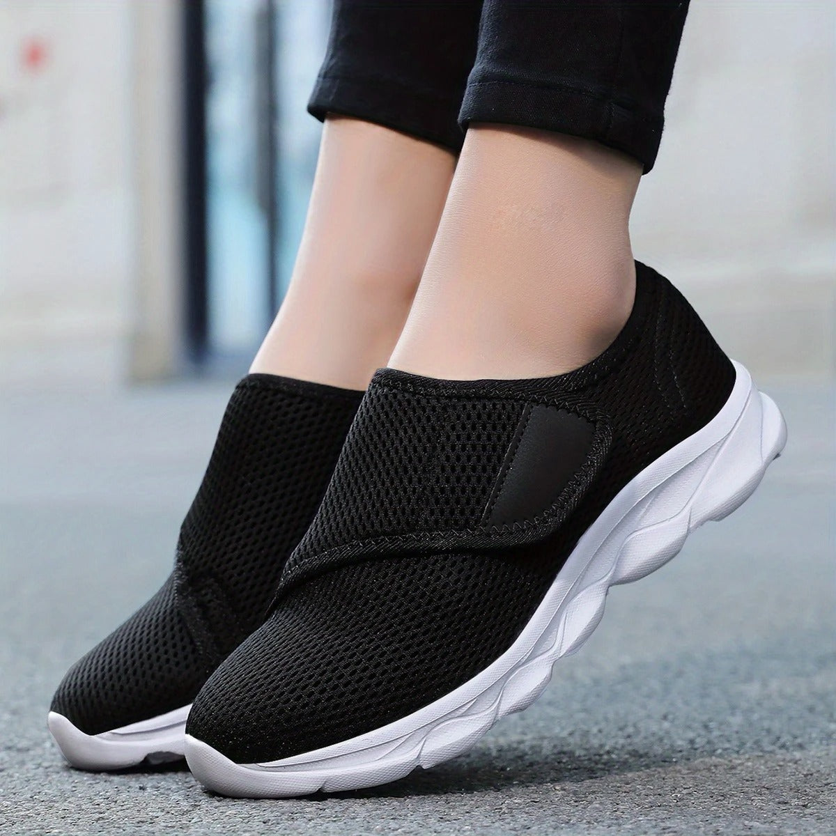Adjustable Strap Walking Sneakers