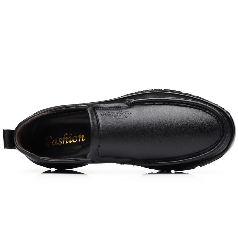 MEN'S EXTENDED WIDTH FOOT AND HEEL COMFORTABLE PLATFORM CASUAL SHOES