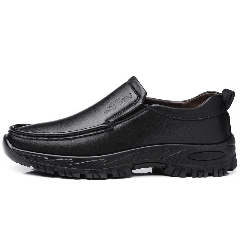 MEN'S EXTENDED WIDTH FOOT AND HEEL COMFORTABLE PLATFORM CASUAL SHOES