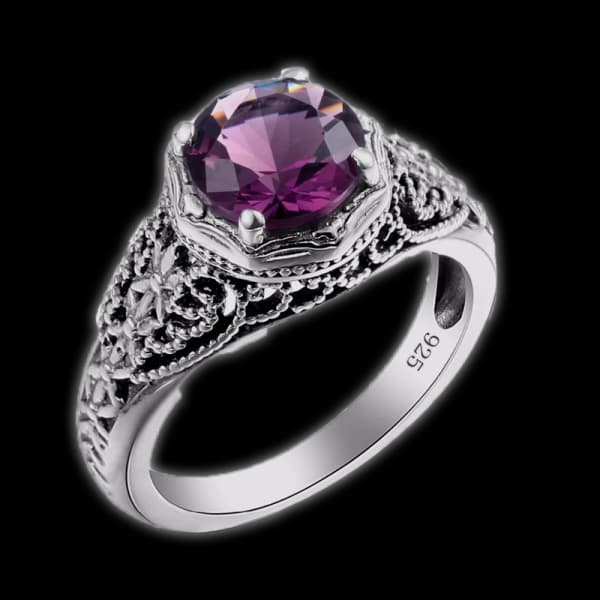 Black and Purple Ring