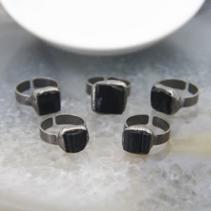 Black Quartz Ring