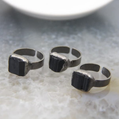 Black Quartz Ring