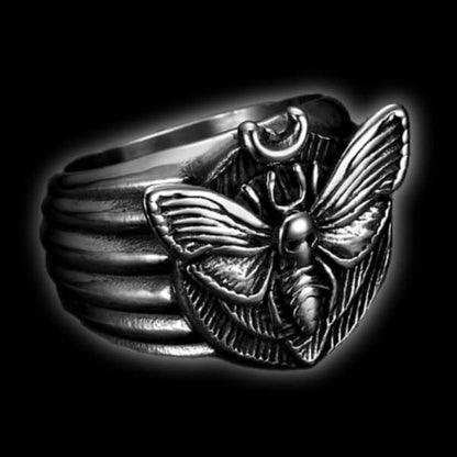 Butterfly Ring With Skull
