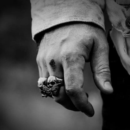 Butterfly Skull Ring
