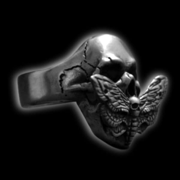 Butterfly Skull Ring