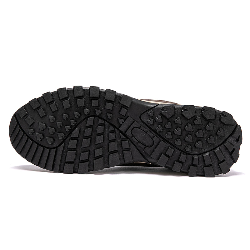 MEN'S COMFORTABLE GENUINE LEATHER SLIP-ON SNEAKERS WITH ARCH SUPPORT AND SHOCK ABSORPTION