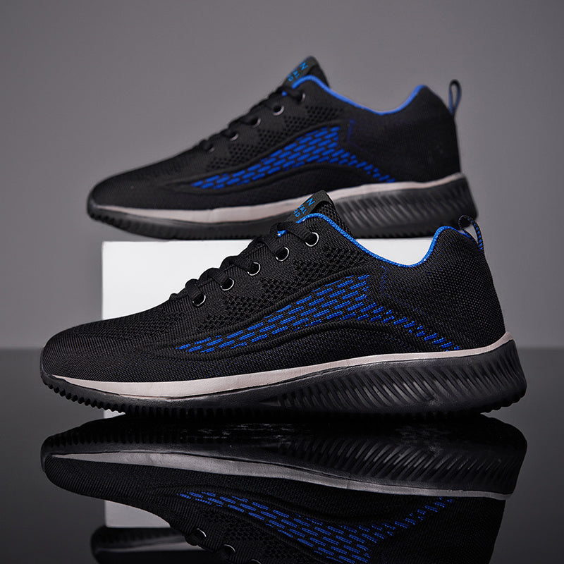 MEN'S EXTENDED WIDTH FOOT AND HEEL COMFORTABLE BREATHABLE SNEAKERS