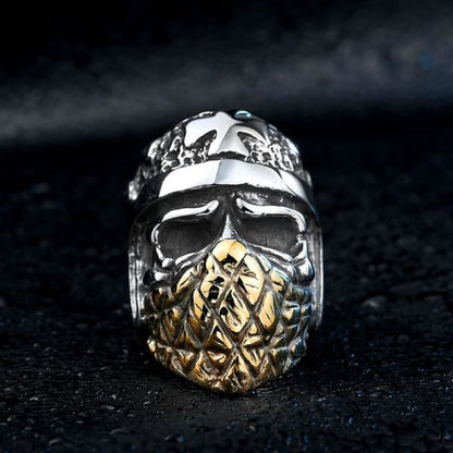 Freedom Biker Skull Ring