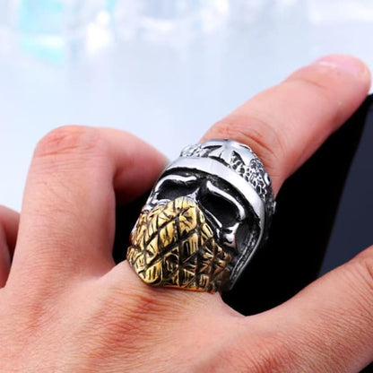 Freedom Biker Skull Ring