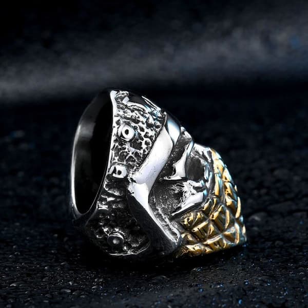 Freedom Biker Skull Ring
