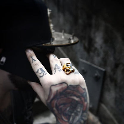 Golden Key Ring