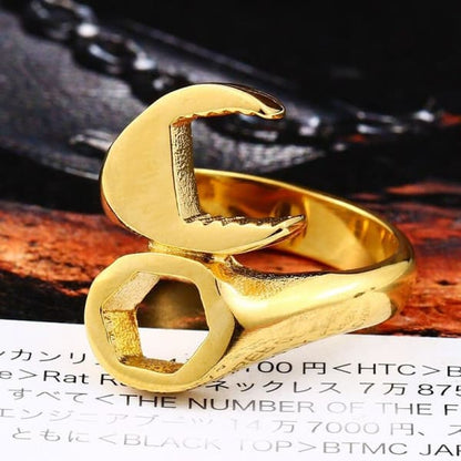 Golden Key Ring