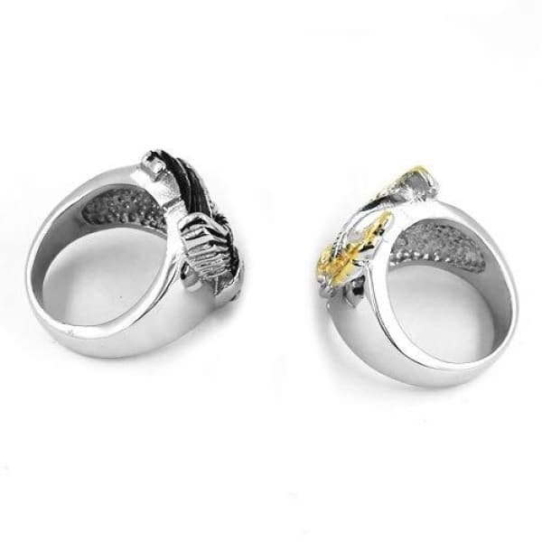 Live to Ride Biker Ring - High-quality stainless steel, Silver, Gold