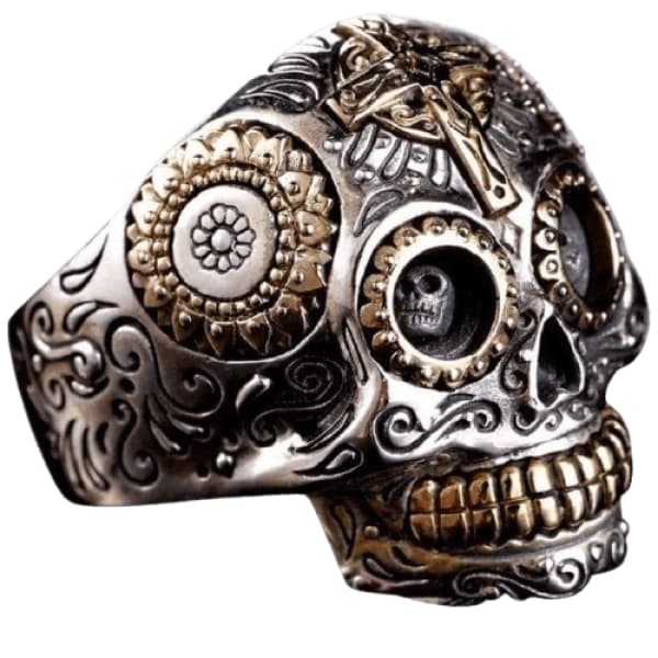 Mexican skull ring