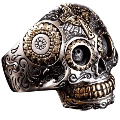Mexican skull ring