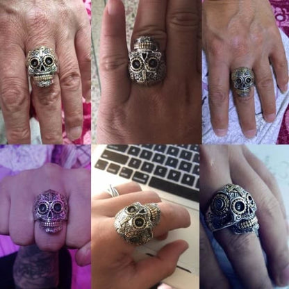 Mexican skull ring