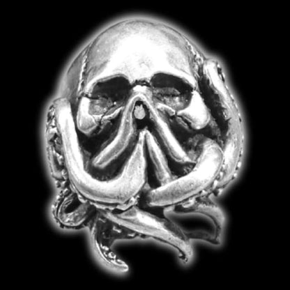 Octopus skull ring