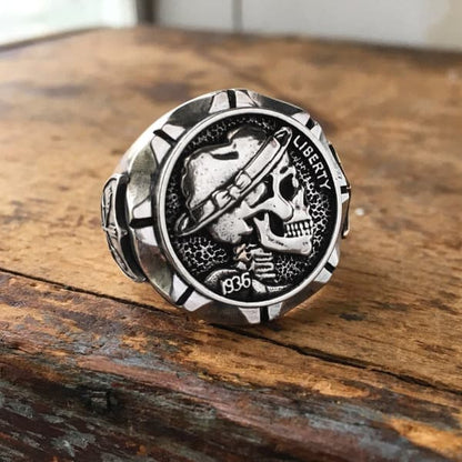 Signet Skull Ring