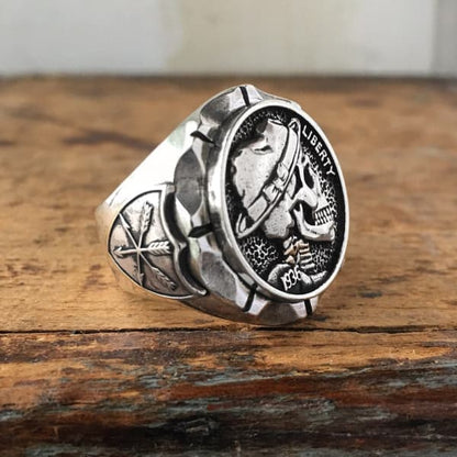 Signet Skull Ring