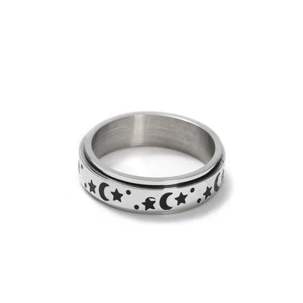 Silver and Gold Spinner Rings