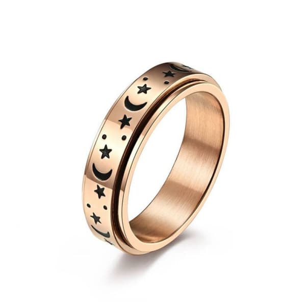 Silver and Gold Spinner Rings
