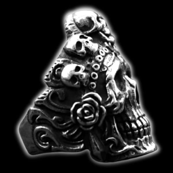 Skull Ring Santa Muerte