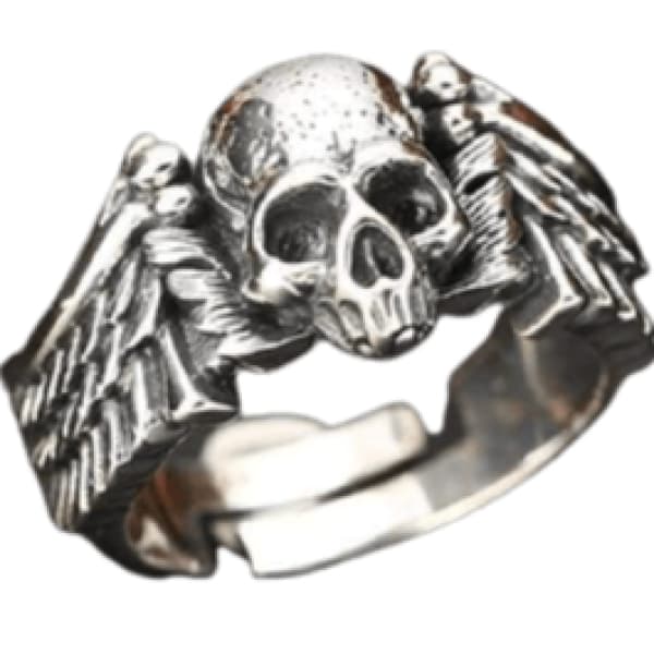 Skull Wings Ring