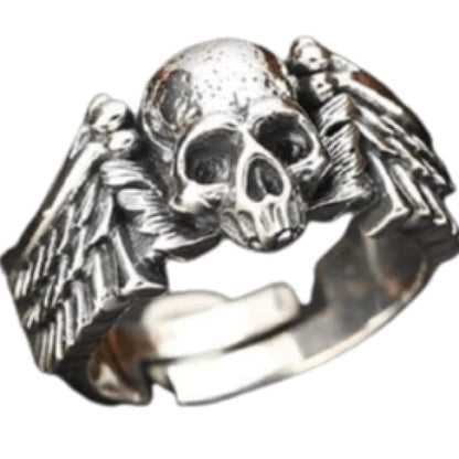 Skull Wings Ring